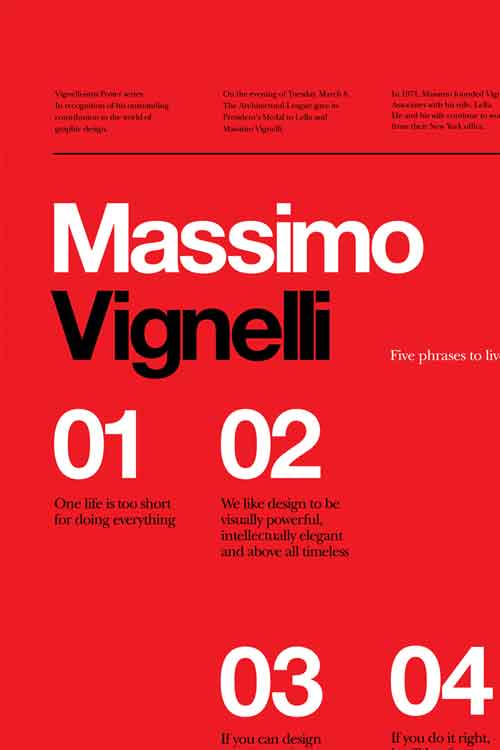 The discipline of design: Massimo Vignelli’s monastic modernism ...